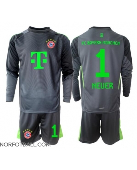 Billige Fotballdrakt Bayern Munich Manuel Neuer #1 Keeper Replika Bortedraktsett Barn 2025-26 Langermet (med bukser)